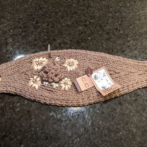 Knitted handmade headband & neck warmer